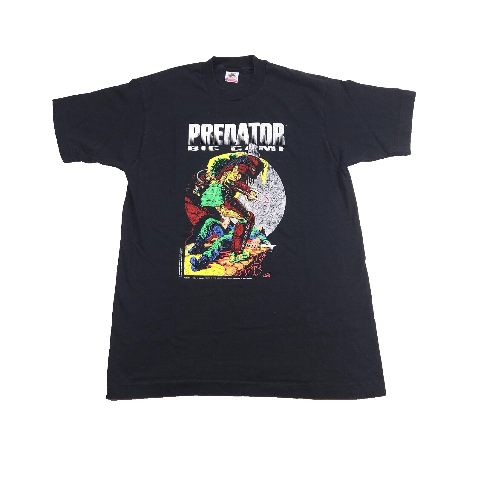 Predator Big Game Vintage 90's Single Stitch T Shirt Comic Predator Big Game Vintage 90's Single Stitch T Shirt Comic