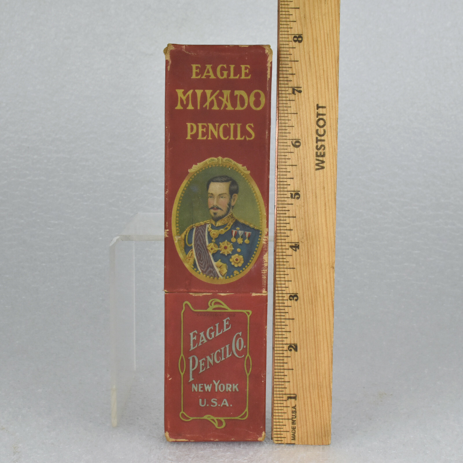 Vintage EMPTY Eagle Pencil Co Mikado No. 174 Grade 1 Original Box
