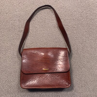 Oroton Australia Bag Brown Leather Genuine Cowhide Shoulder Pockets Purse