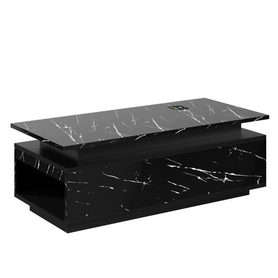 LED Coffee Table with Wireless Charging, Speaker, USB & Type-C   43.3 Inches