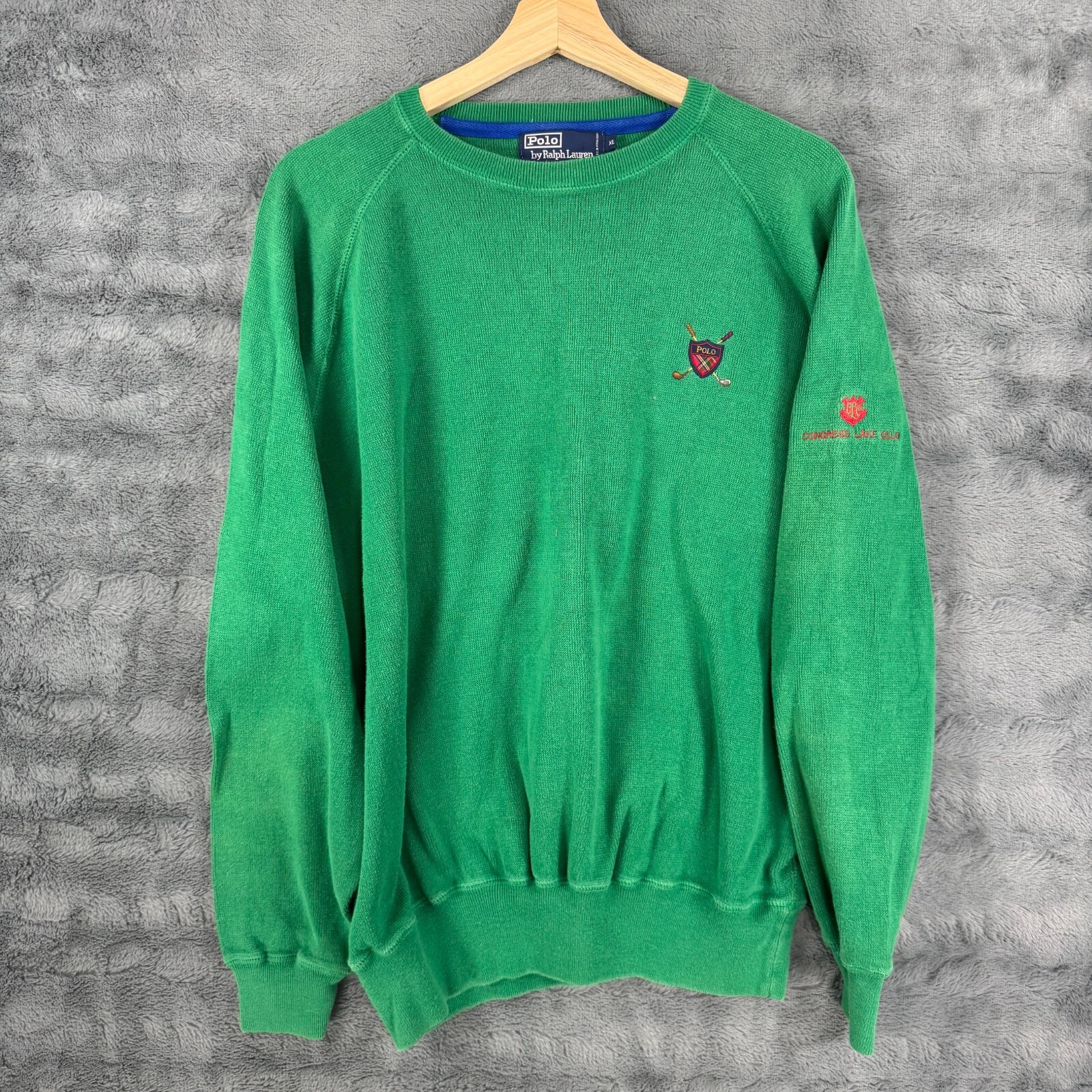 トップス \"90s polo ralph lauren\" sweatshirt XL Rare Vintage Polo Ralph Lauren New With Tag Green