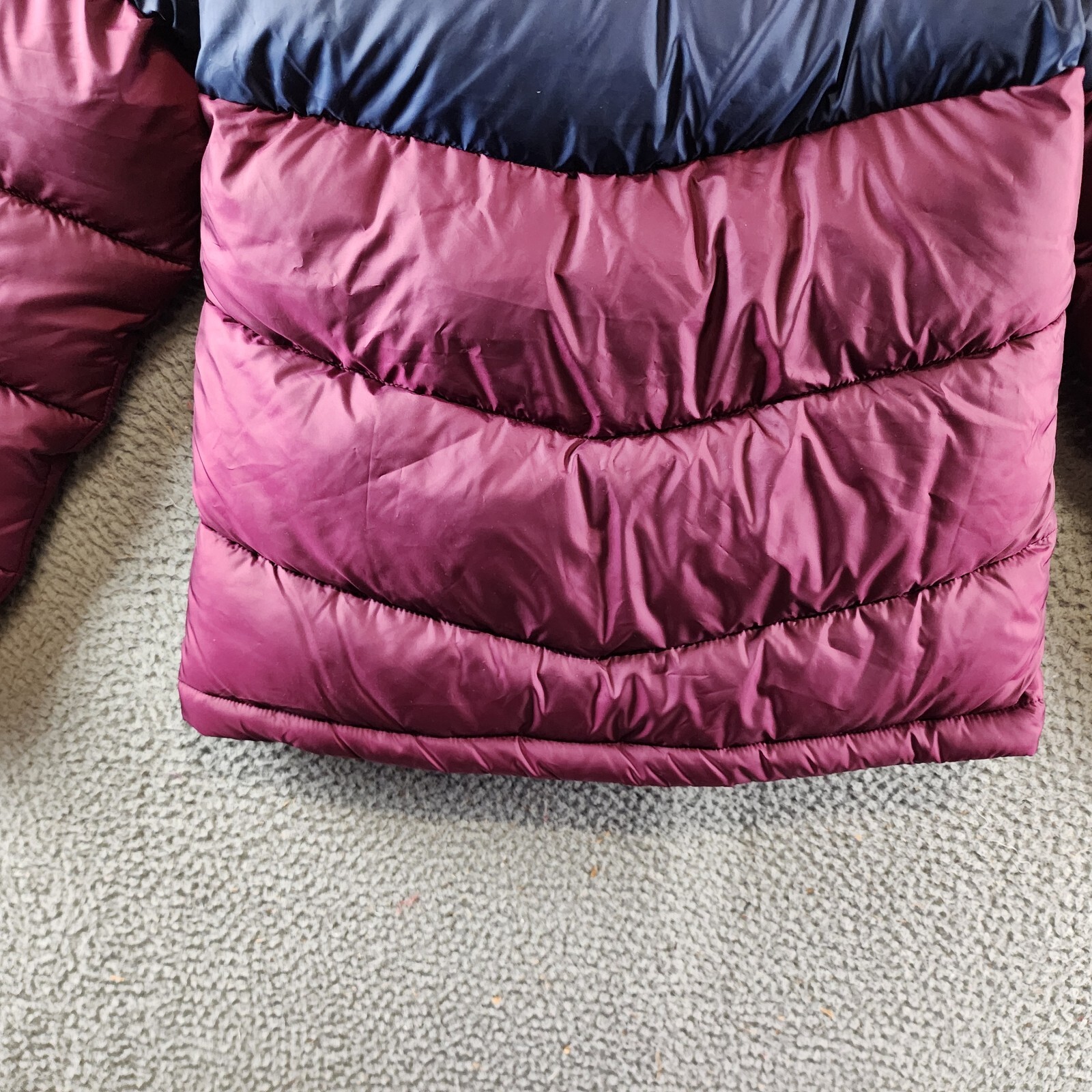 Columbia Puffer Colorblocked Full Zip Jacket Women's XS Marionberry Long Sleeve - Picture 14 of 15