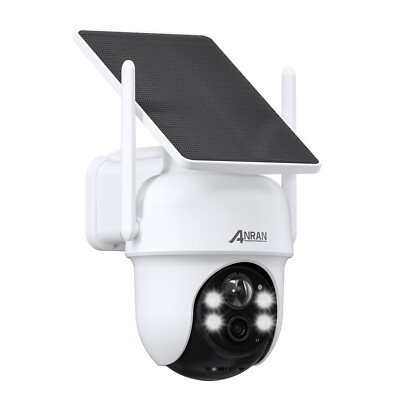 Wireless Solar Battery Powered Security Camera System Wifi Outdoor Pan/Tilt Home