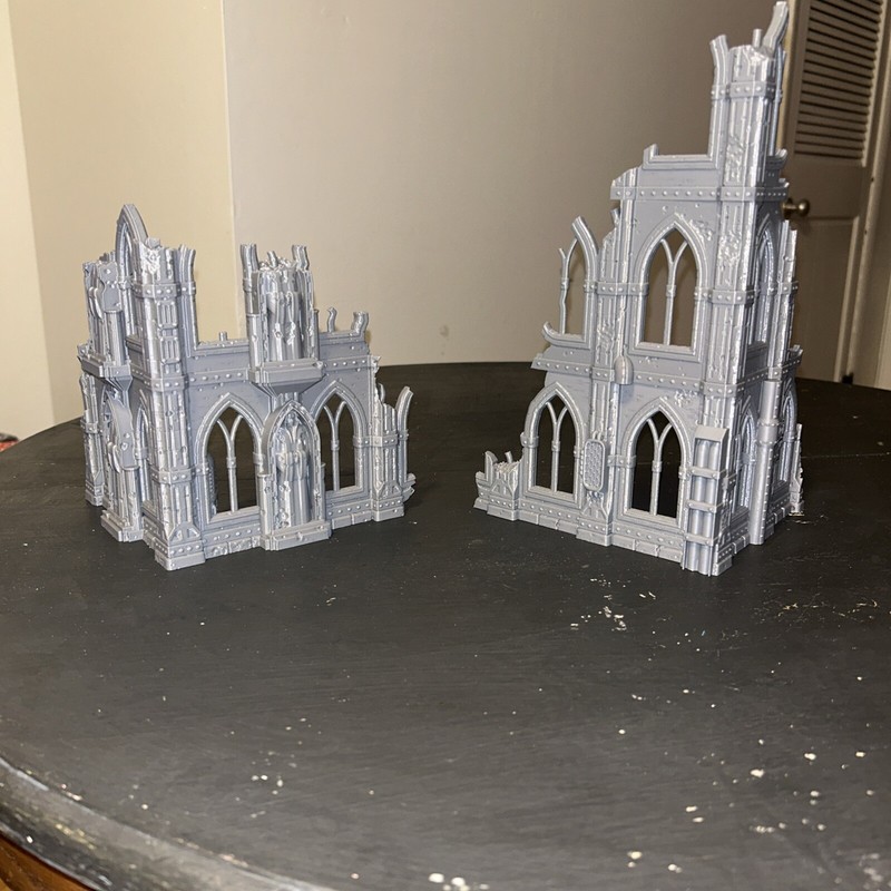x5 Warhammer 40k Building Terrain Set 28mm 32mm Wargame DnD