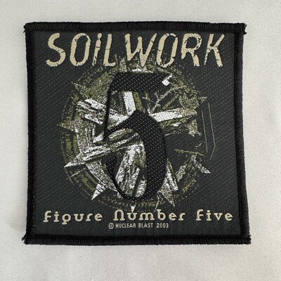 Vintage SOILWORK Figure Number Five embroidered patch 2001