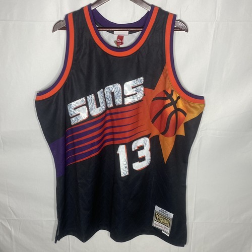 新品 Mitchell&Ness NBA SUNS 13 NASH Jersey Mitchell & Ness Men's Phoenix Suns Steve Nash #13 Swingman
