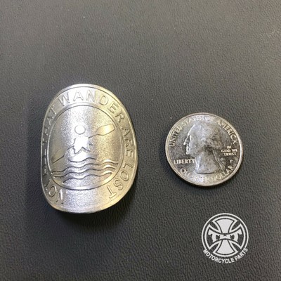 Walking Stick Badge//Mount Lucky EIRE//IRLANDE Genuine Copper Penny