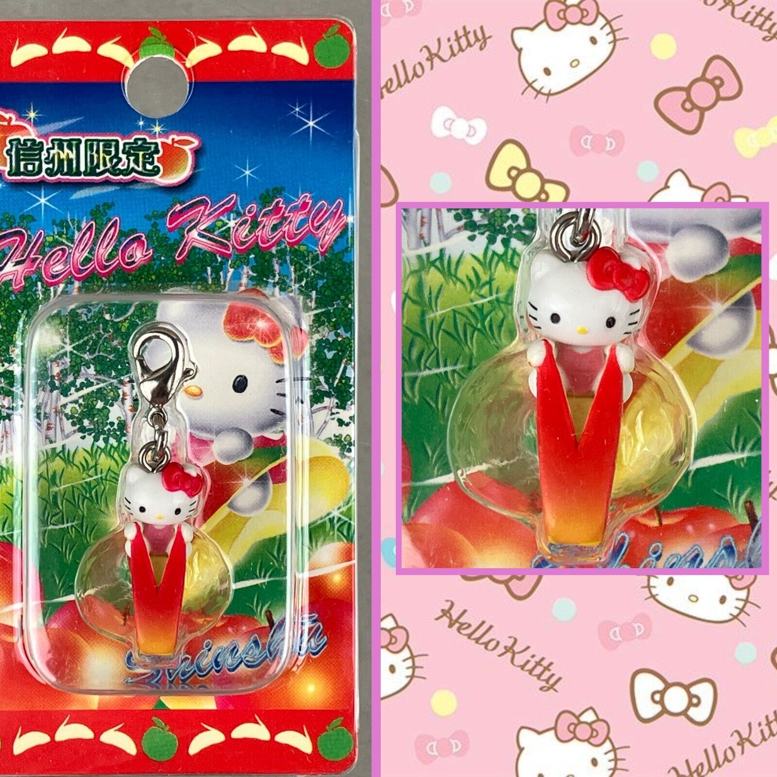 2005 Sanrio Hello Kitty Shinshu Apple Rider Gotochi Zipper 2005 Sanrio Hello Kitty Shinshu Apple Rider Gotochi Zipper