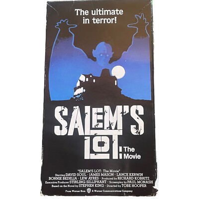 Salem's Lot The Movie VHS Vintage Horror 1987 Warner Home Video
