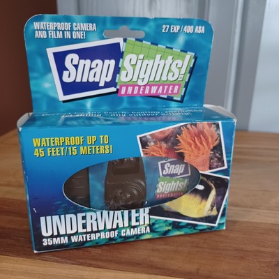 Snap Sights Underwater Film Camera, Waterproof to 45ft, Reusable 35mm