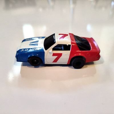 Tyco HO Slot Car 1982  Camaro Z28 #7 440x2 Red White Blue Vintage