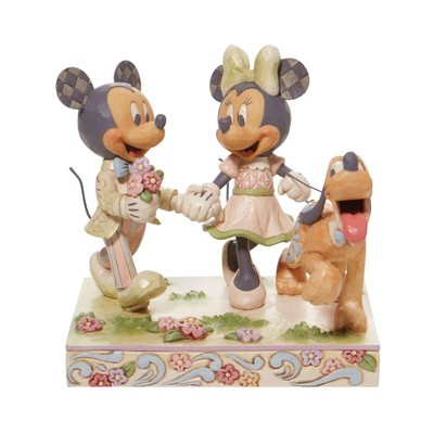 Enesco Disney Mickey And Minnie Springtime Stroll Set NEW IN STOCK
