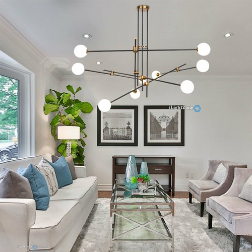 sputnik chandelier living room