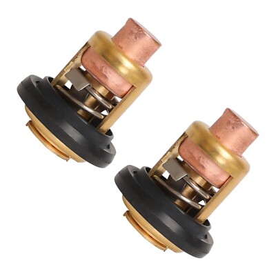 2PCS Thermostat Kit 75692Q2 18-3553 for Mercury Marine 135HP 150HP 175HP