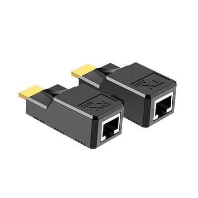 196FT HDMI Extender Over Single Ethernet Cat5e/6 Cable Support Audio Video UH...