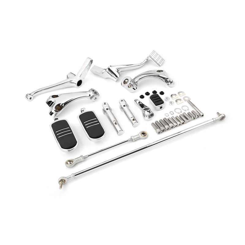 Foot Pegs Forward Control Kit For Harley Sportster XL 883 1200 2004-2013 Chrome