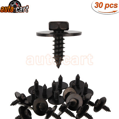 30pcs Hex Head Screws Bolt Fender Liner For BMW E82 E88 E46 E90 E91 E92 E93 E60 