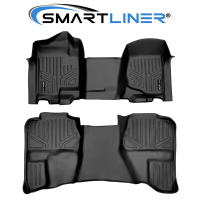 SMARTLINER Floor Mats for 2007-2013 Silverado/Sierra 1500/2500/3500 Extended Cab