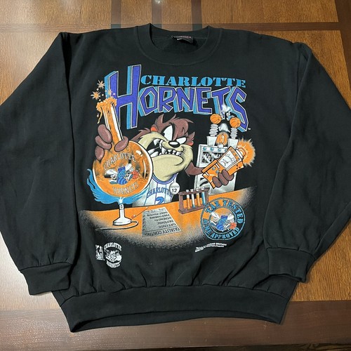 1995 Vintage Charlotte Hornets Sweatshirt Shirt Taz NBA All