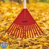 Kids Rake with Hardwood Handle, Durable Plastic Head to Sweep Leaves in Lawn and Tidying Up The Garden, 34