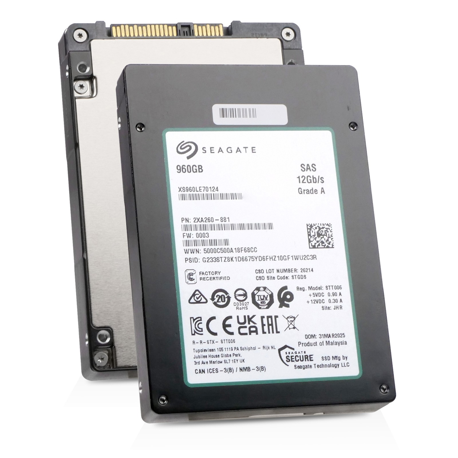 Seagate Nytro 2532 960GB XS960LE70124 SAS 12Gb/s 3D eTLC 3 DWPD 2.5" SSD