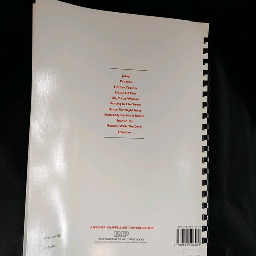 Van Halen Off The Record Song Book Sheet Music