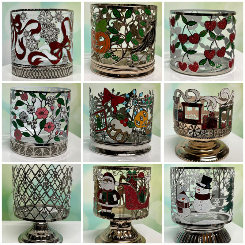 Bath & Body Works 3-Wick Candle Holder Sleeves CHOOSE 10+