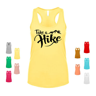 Take A Hike outdoor nature mountains adventure travel explore Women's Tank