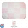 Spasilk Baby Girls Minky Raised Dot Blanket with Satin Trim Bandana, Pink, 30 X 40 US