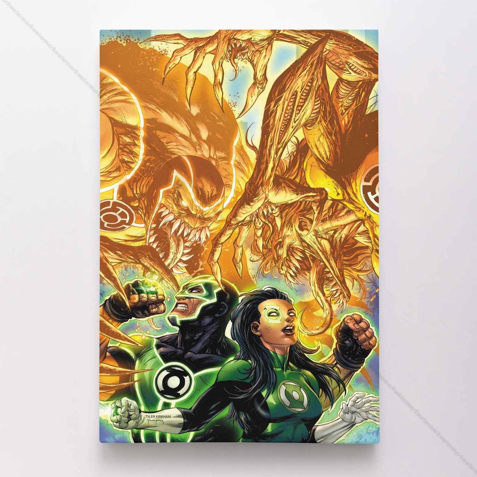 Green Latern Poster Canvas DC Comic Book Cover Art Print #13624