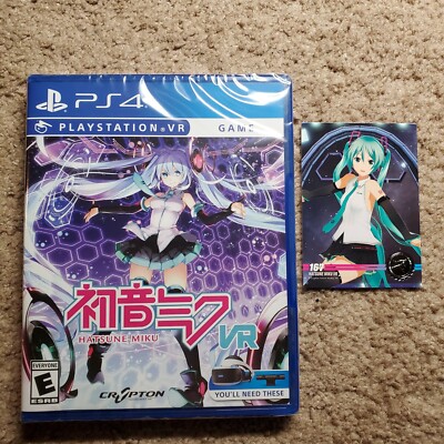 Hatsune Miku VR Playstation 4 PSVR Limited Run Games LRG with card US PS4 NEW