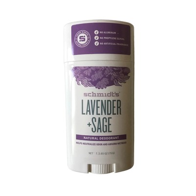 Schmidt's Lavender + Sage  Natural Deodorant Stick 2.65 OZ (75G) Deodorant