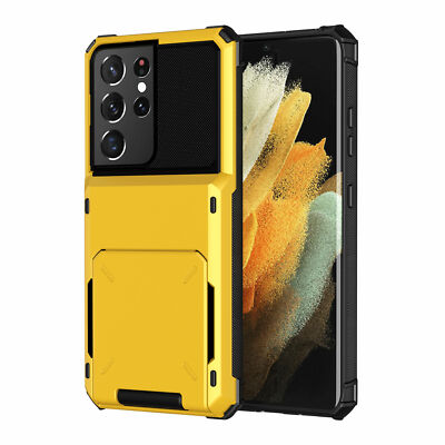 For Samsung Galaxy S24 S23 Ultra S22 S21 S20 Plus 20 Shockproof Wallet Card Case