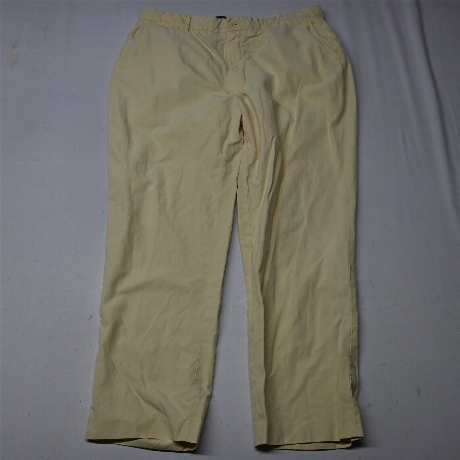パンツ POLO CHINO 38x30 RALPH LAUREN Polo Ralph Lauren 38x30 Yellow Flat Front Cotton Mens Chino