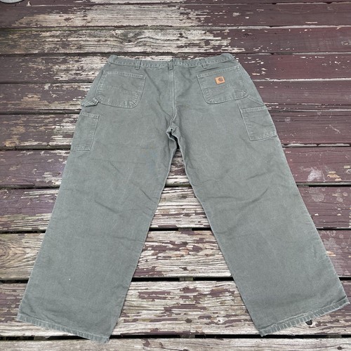 carhartt B11-MOS 30×32 モスグリーン Carhartt B11MOS Moss Washed Duck Work Dungaree