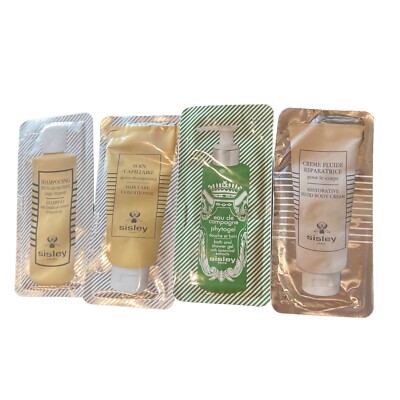 Sisley Travel Shower Set Shampoo Conditioner Shower Gel & Body Cream 10ml each