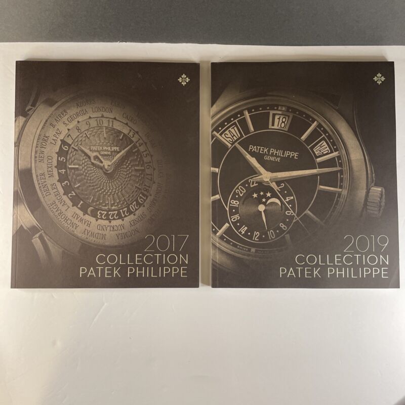PATEK PHILIPPE Official Watch Catalog 2017 & 2019 Two Book Lot Collection