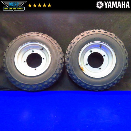 1990 YAMAHA BLASTER 200 YFS200 FRONT WHEELS RIMS W TIRES 2XJ2518000