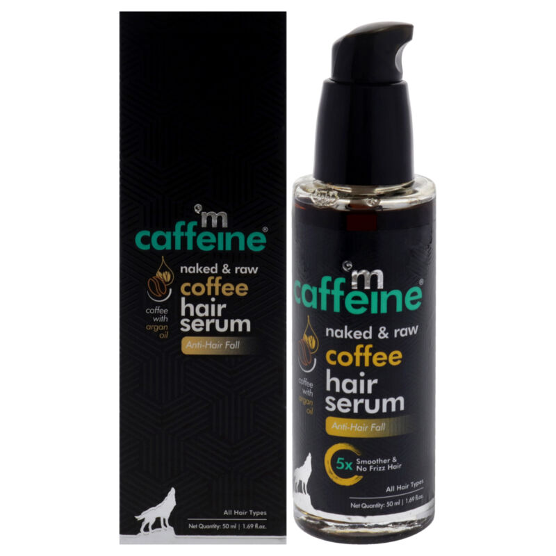 Naked and Raw Coffee Hair Serum - Argan Oil by mCaffeine for Unisex - 1.69 oz