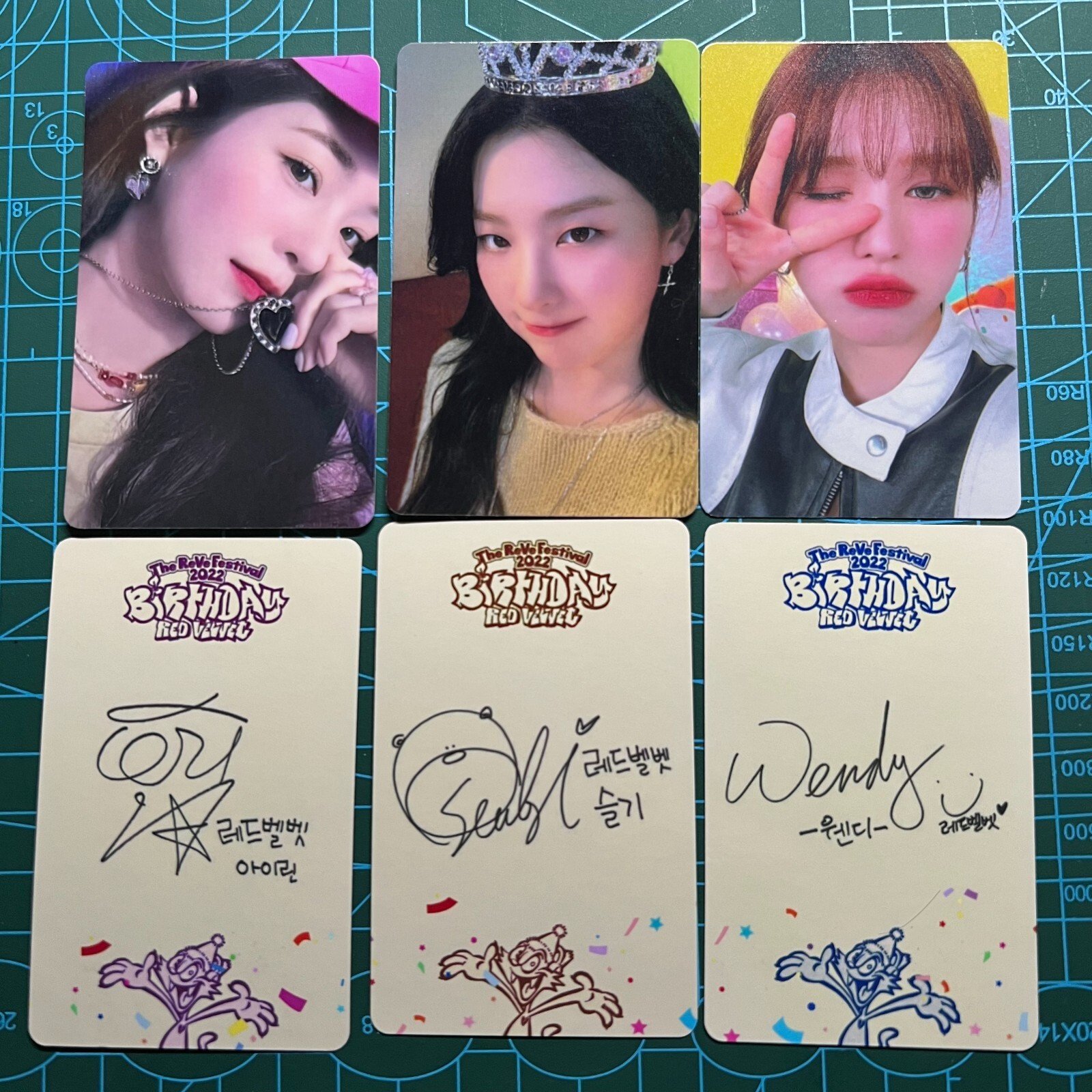 Red Velvet Irene photocard Seulgi photocard Wendy Birthday