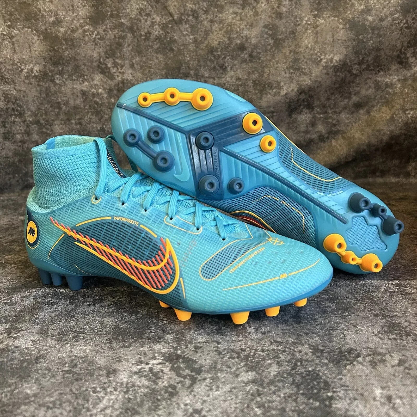 Pre-owned Nike Mercurial Superfly 8 Elite Ag Pro Soccer Chorine Blue Dj2841-485 Men's 9