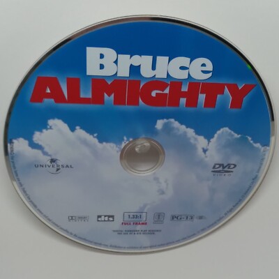 Bruce Almighty (DVD, 2003, Full Screen) DISC ONLY SHIPS FREE Jim Carrey