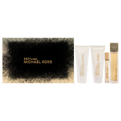 Sexy Amber by Michael Kors for Women - 4 Pc Gift Set