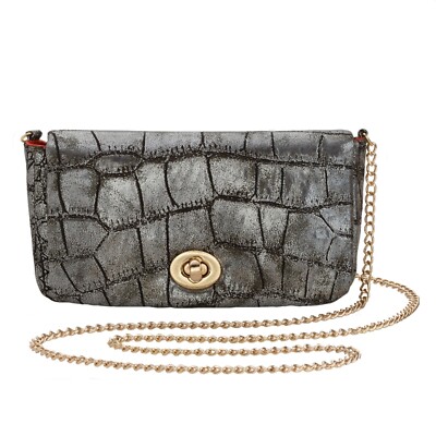 Global & Vine Metallic Crossbody Purse by Enesco - NWT