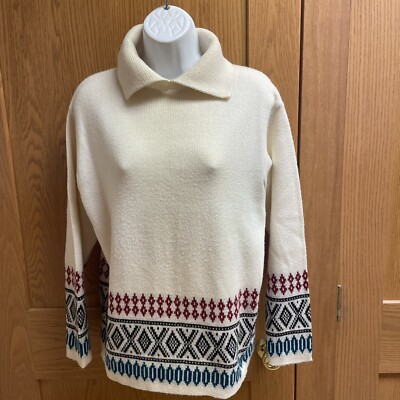 Vintage Unisex Strick Heusel Eurochic Sweater - 22'' Underarm