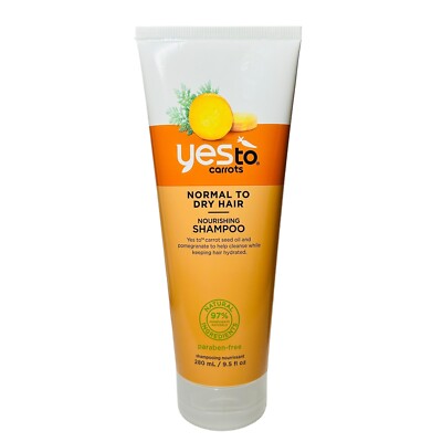 Yes to Carrots Normal to Dry Hair Nourishing Shampoo, 9.5 fl oz, NEW