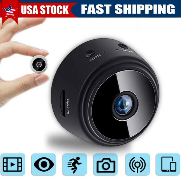 Mini Hidden Spy Camera Wifi Home Security 1080P HD Night Vision SD Card Webcam
