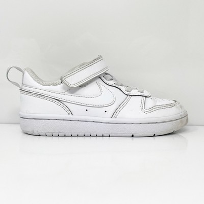 Белые повседневные кроссовки Nike Boys Court Borough Low 2 BQ5451-100, размер 11,5C