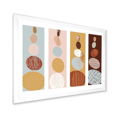 Designart ''Minimalistic Compostion of Organic Shaped