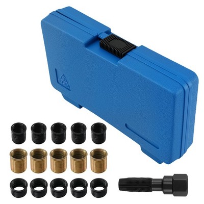 16 Pcs Kit Réparation for Filetage Bougie M14x1.25 Taraud Outils Automobile